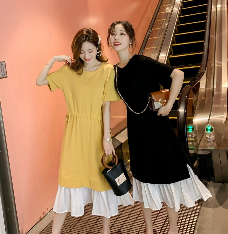 

2019 New Style Summer Wear Fat Mm Large GIRL'S Very Fairy of France Non-mainstream Dress Large Size French Retro Platycodon Gran