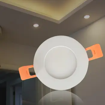 

3W Ultra Thin Dimmable LED Recessed Ceiling Panel Light Down Lamp Warm/Cool Light Exquisitely Designed Durable