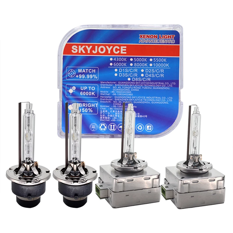 HIDLT 2PCS D1S D3S D4S D2S Replacement HID Xenon Bulb Lamps 12V 35W 55W Auto Light With Plastic Gift Box 4300K 5000K 6000K 8000K (1)
