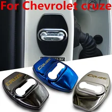 FLYJ 4 шт. Автомобильный Дверной замок пряжка крышка автомобильные аксессуары межкомнатный дверной замок крышка Защитная Пряжка для Chevrolet cruze T
