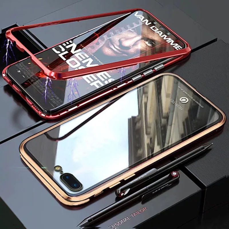 Чехол YonLinTan i для Apple Iphone 7 8 Plus 7Plus Iphone7 металлические чехлы с магнитной оправой и