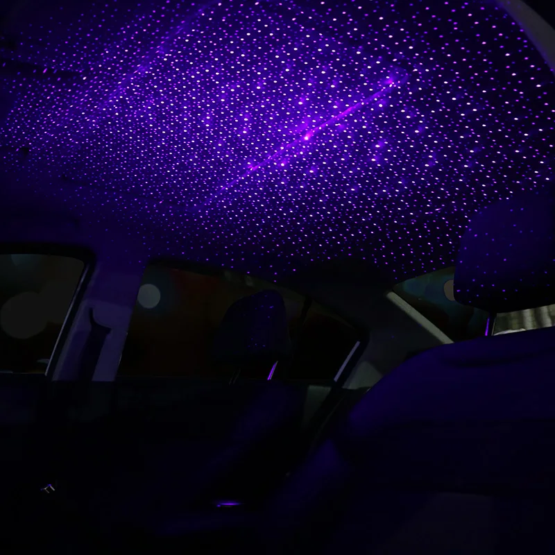 

LED Car Roof Star Night Light Projector Atmosphere Galaxy Lamp USB Decorative Lamp Adjustable Multiple Lighting Effects