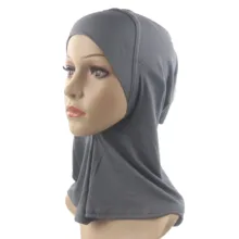 Мусульманские женщины девушки подшарф крышка шеи внутренние шапочки под хиджаб исламский хиджаб головной убор хлопок мягкий и стрейч