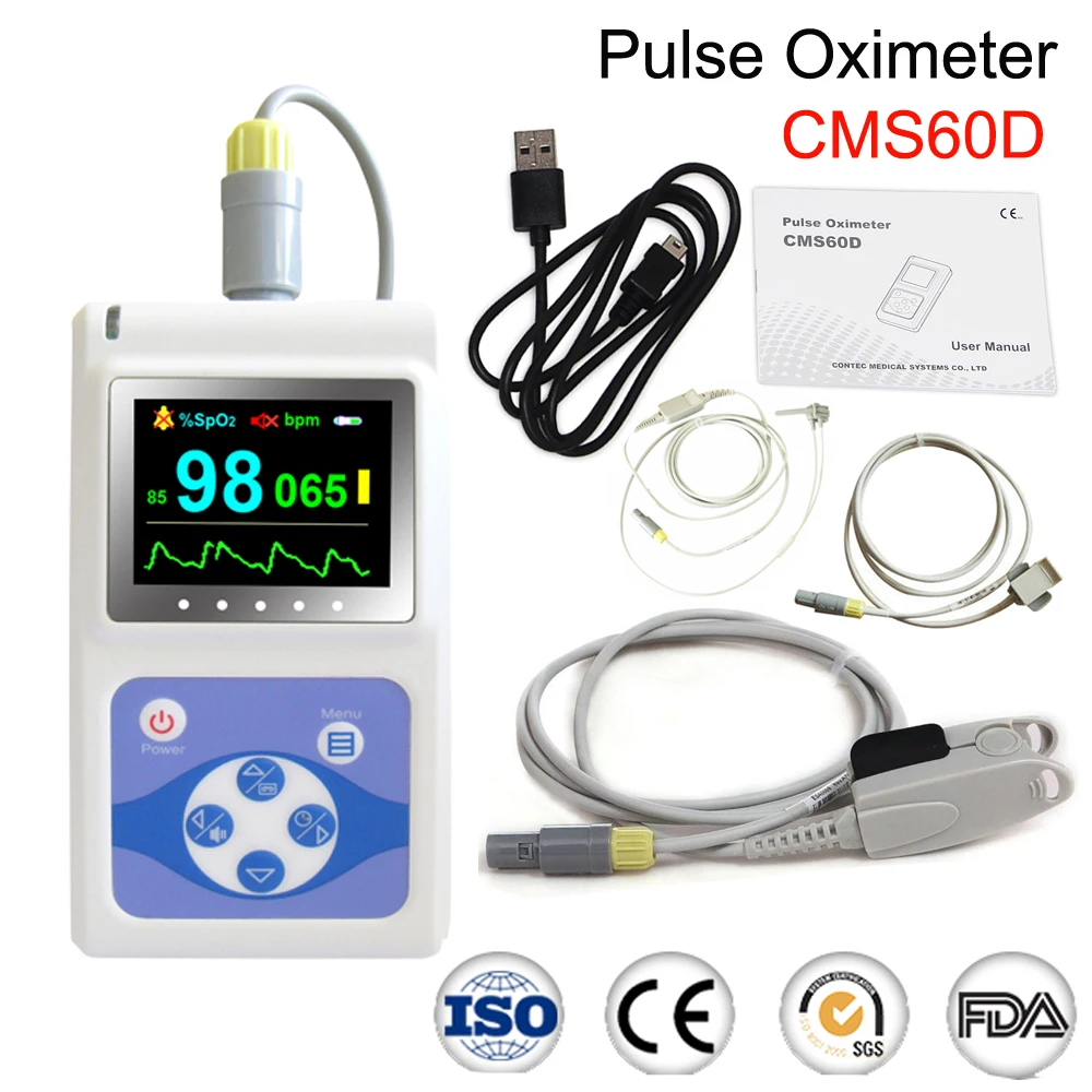 CMS60DHandheldPulseOximeterAdultPaediatricNeonatalVeterinary