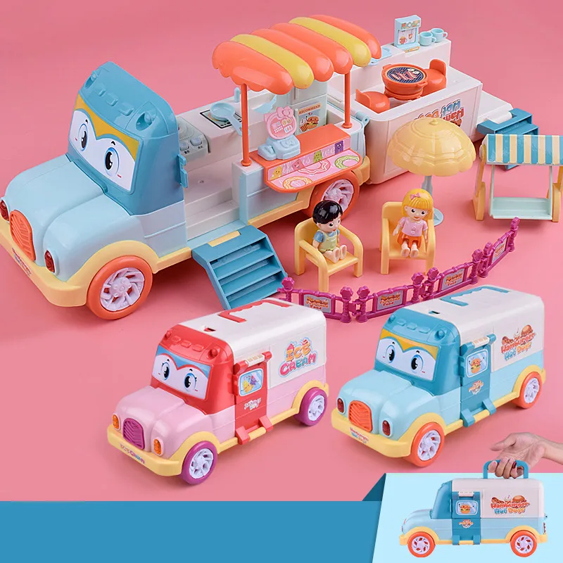 

Princess Outing Bus Car Music Bus Building Blocks SetsToys Boy&Girl Educational Baby Toys for Children