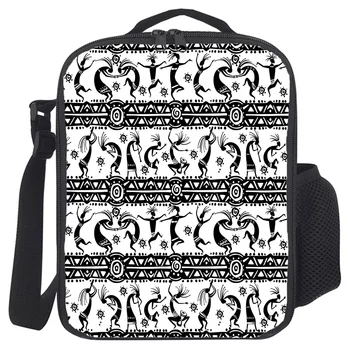 

African Dance Portable Thermal Picnic Shoulder Lunch Bag for Women Office Cooler Box Handbag Pouch