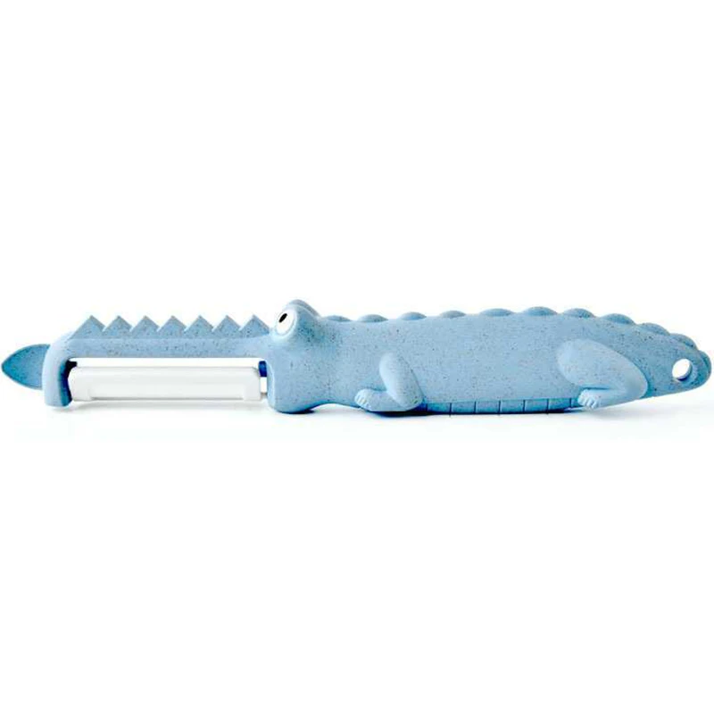 Blue Multiuse Peeler 1 шт. Многоцелевой Скребок с узором крокодила Керамическая овощечистка картофеля Яблоко Овощечистка кухонные принадлежности, фрукты нож для пилинга - Цвет: Blue Multiuse Peeler