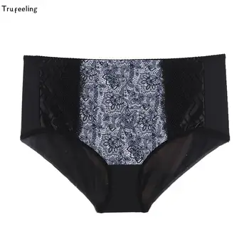 

Trufeeling XL-6XL Floral Print Womenl Panties Ladies Briefs Sexy Lingerie Female Casual Underwear Ladies Underpants Intimate