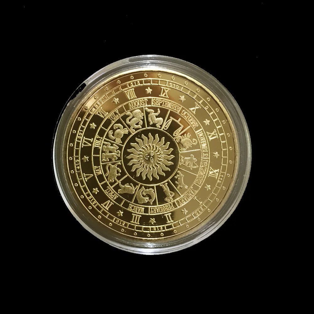 Twelve Constellation Lucky Gold Coin Gemini Commemorative Coin commemorative coin commemorative coins commemorative money