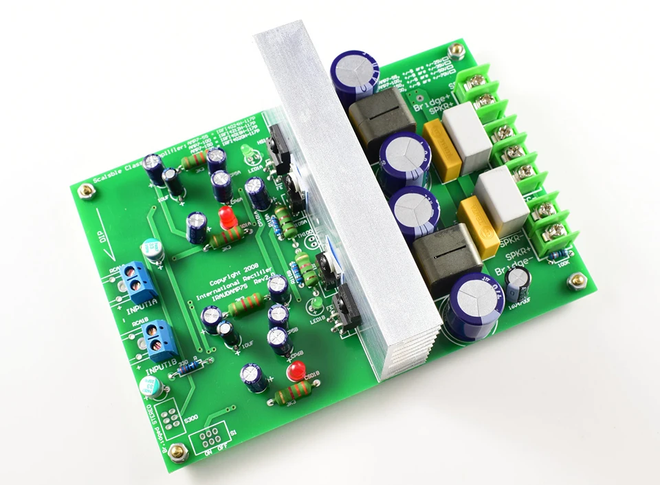L15dx2 irs2092 + irfi4019h classe d amplificador