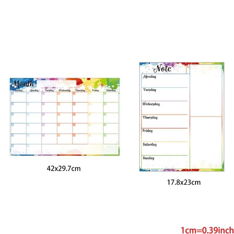 Soft Magnetic Whiteboard for Refrigerator Whiteboard Monthly/ Weekly Plan Calendar for School Office Supplies magnetic calendar dry erase whiteboard magnetic whiteboard magnetic dry erase board