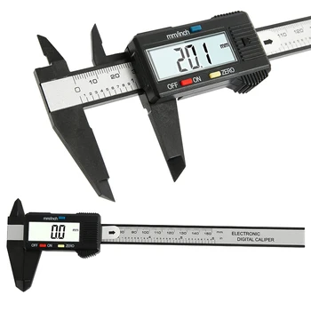 

150mm 6 inch Digital Caliper Measuring Tool Stainless Steel Electronic Vernier Caliper Micrometer Digital Ruler Measuring Tool