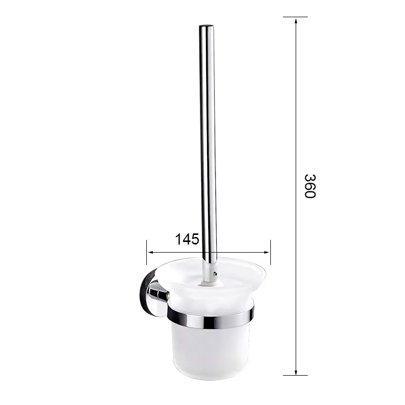 Toilet Bowl Brush Holder for Bathroom Wall Mounted Stainless Steel Rust Resistance Cleaning Tools toilet brush holder