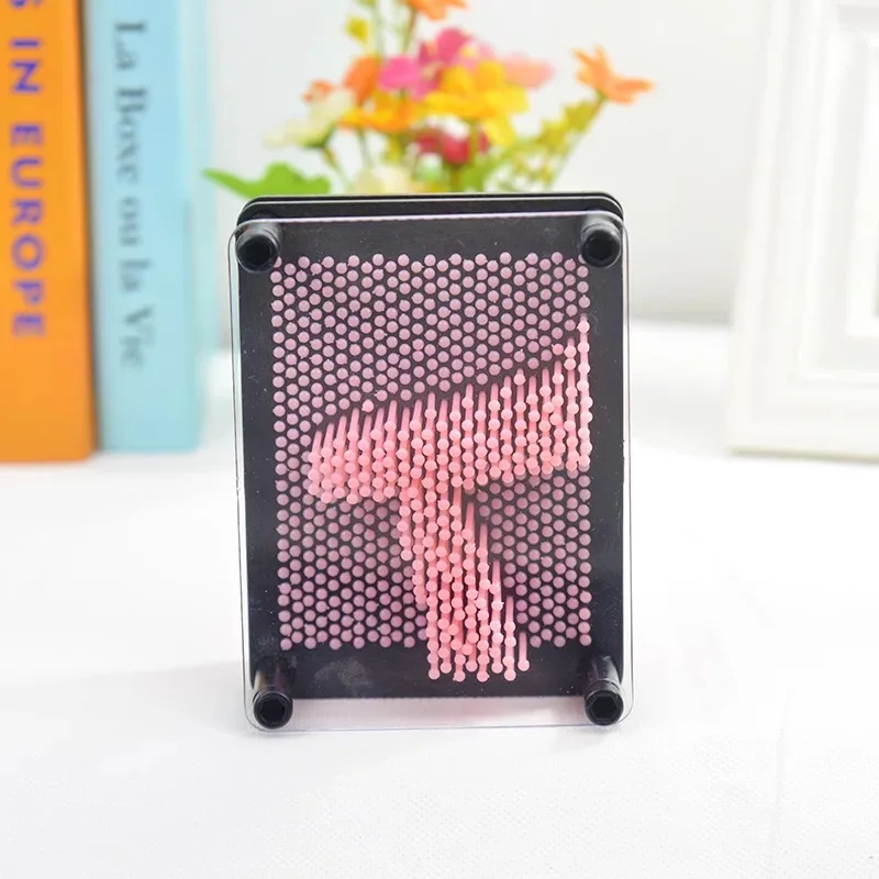 small Pin Art 3D Скульптура Игла DIY резьба Форма Настольная игрушка украшение Hogar дом декоративные украшения для дома - Цвет: small