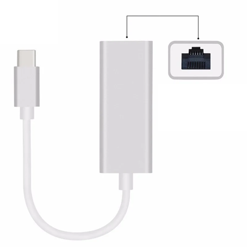 Type-C к RJ45 сетевым адаптеру Быстрый трансмиссон 100M Ноутбук сети конвертер@ JH