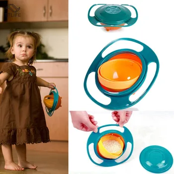

SEAAN Baby Gyro Bowl 360degree Rotating Non-spill Avoid Food Spilling for Babies Toddlers Infants Toddler Gyro Bowl