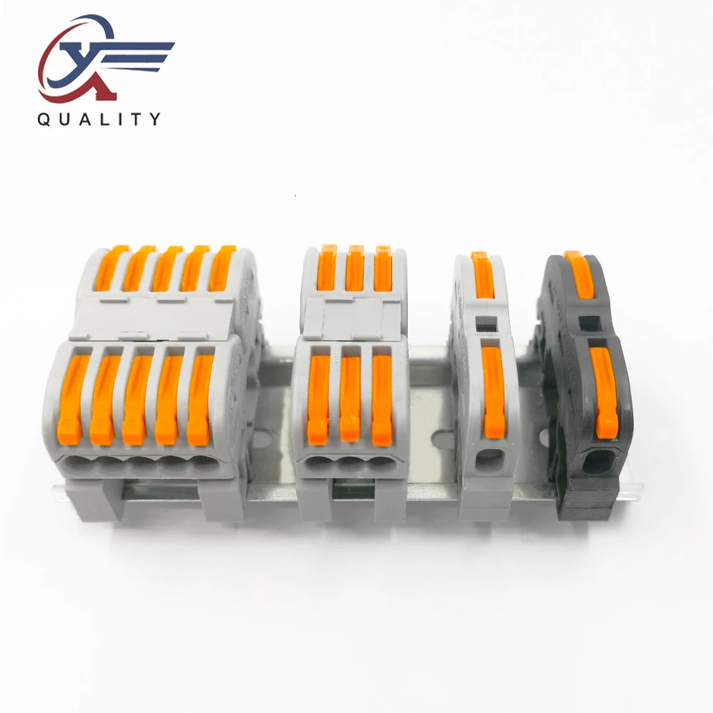 

(1/3/5Pcs/Lot) LSA-1H/1 LSA-3 LSA-5 Rail Type Quick Connection Terminal Press Connector Instead Of UK2.5B,Push-In Terminal Block