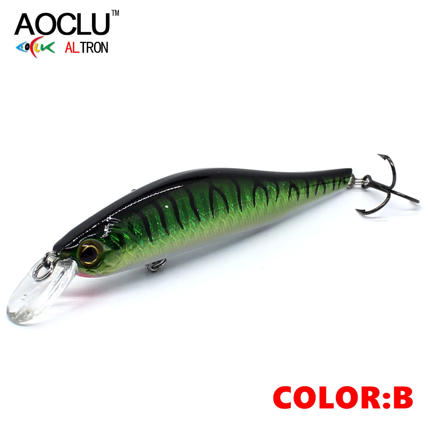 Aoclu-Sinking Wobbler Hart köder, Elritze Kurbel, Tauch tiefe 1,2 m Angel köder, Long Cast VMC Haken, Forellen killer Qualität, 95mm, 13g – Detail 7