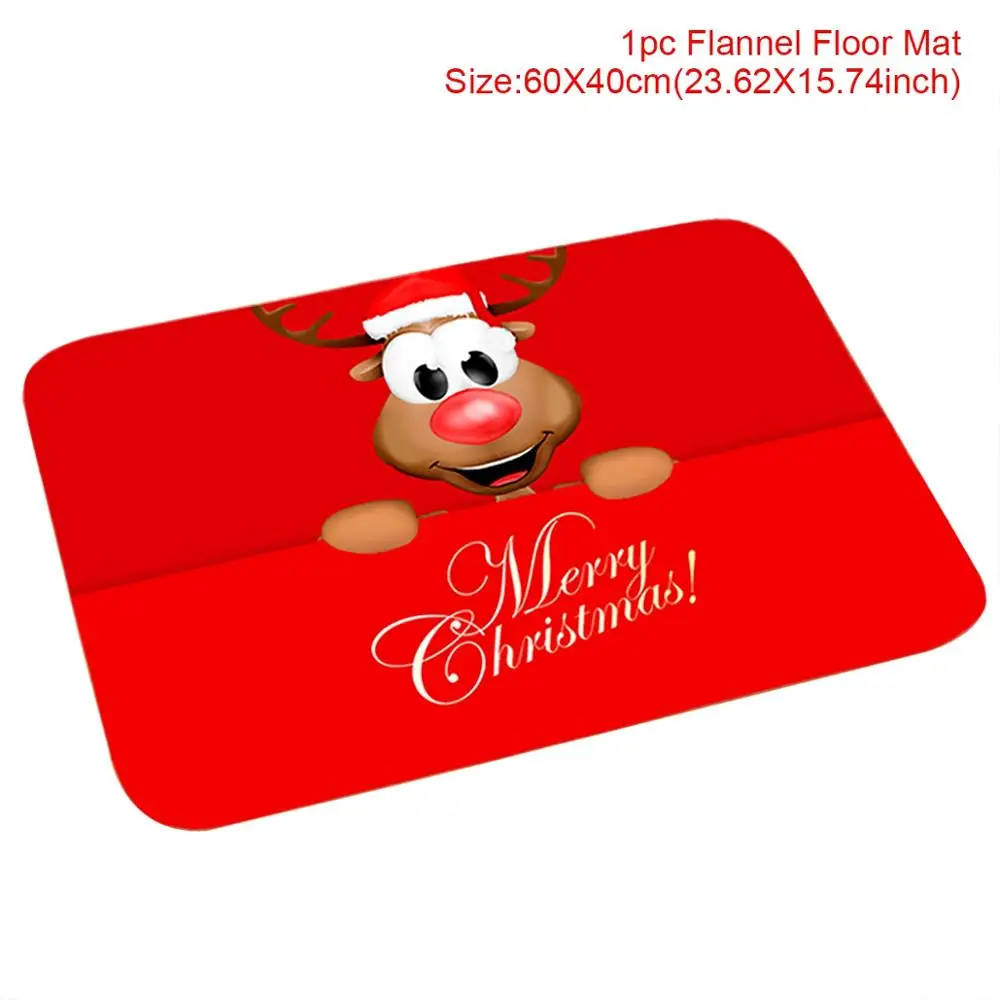 Christmas carpet 11 QIFU Санта-Клаус, Рождественский фланелевый ковер, Рождественское украшение для дома, Рождественский, подарок, Рождественский Декор, керст, новогодний - Цвет: Christmas carpet 11