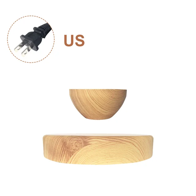 Levitating Air Bonsai Pot Rotating Flower Planter Magnetic Levitation Suspension Flower Floating Pot Desk Home Office Decor 01 US PLUG
