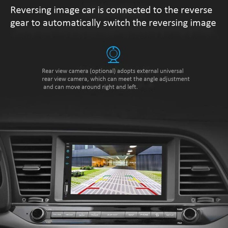 2 Din автомагнитола 7 дюймов HD пресс-экран плеер Android Авто Carplay мультимедиа MP5 FM/USB/AUX/Bluetooth автомобильный аудио для камеры заднего вида
