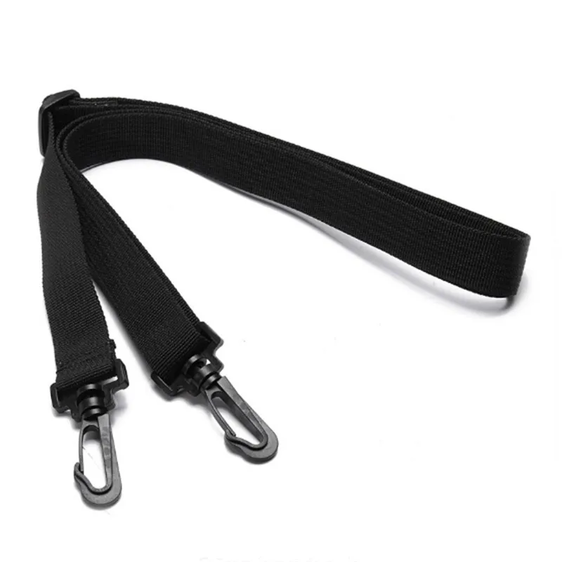 Correa de hombro de repuesto ajustable para bolsos de mensajero, Correa desmontable de 130CM, Correa larga negra, accesorios para bolsos