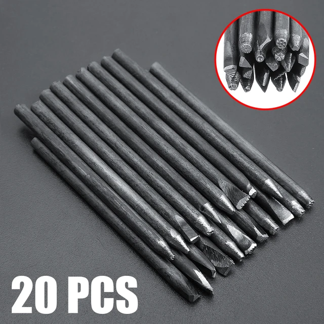 20pcs/Set Leather Stamping Kit Metal Punch Tool Stamp Wax Leather Craft  Punch Stamps - AliExpress