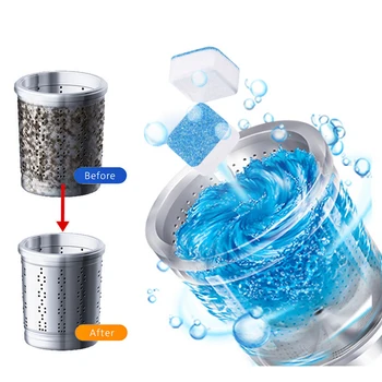 

10 Tab Washing Machine Cleaner Washing Machine Tank Deep Cleaning Remover Deodorant Detergent Effervescent Tablet Cleaning Tools