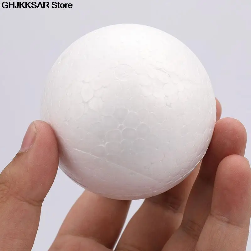 DIY 파티 웨딩 공 분야 장식 공예, 70MM 모델링 폴리스티렌 스티로폼 폼 공 장식 용품, 10 개
