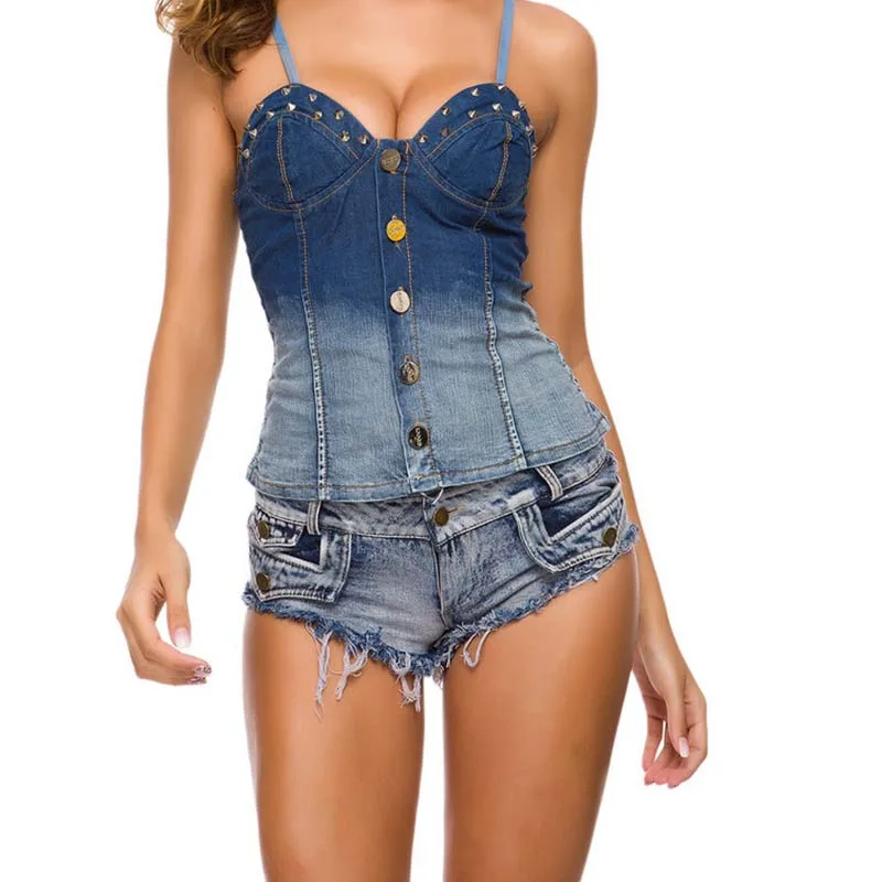 Women's Sexy Mini Denim Booty Shorts with Holes - Low Waist Summer Shorts for Fitness and Style image 6