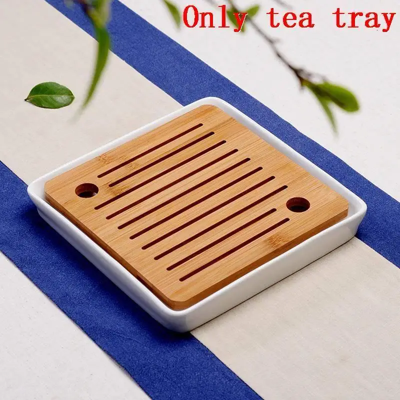 Puer Bandeja Para Servir китайский контейнер стол Juego De Te Chino высокие аксессуары бамбуковый Gongfu кунг-фу китайский поднос для чая - Цвет: Version G