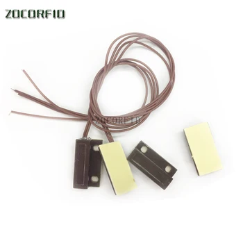 

(1 pair) Wired Door Window Sensor Magnetic Switch Home Alarm System N.C Type