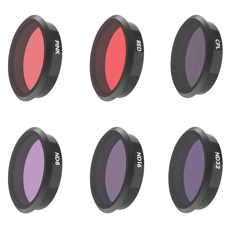 Фильтр спортивной камеры для Osmo Action CPL UV ND 8 16 32 64-PL фильтры нейтральной плотности комплект для DJI osmo аксессуары для экшн-объектива - Цвет: 6 in 1