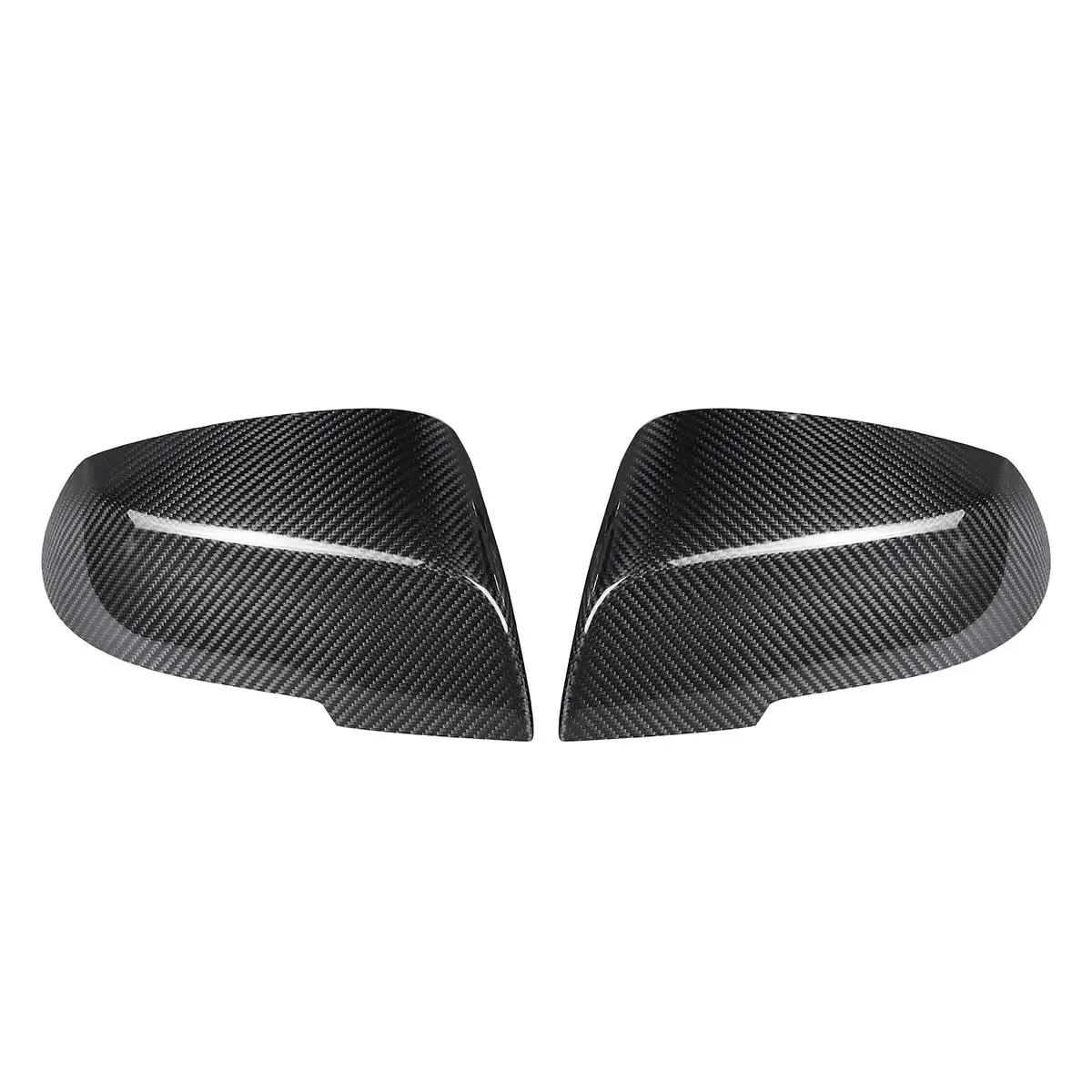 

New 2x Real Carbon Fiber Car Add-On Side View Rearview Mirror Cover Caps For BMW 3-Series F30 F31 F35 4-Series F32 F33 F36 2018