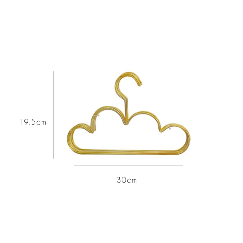 5 шт., скандинавские золотые железные мини-вешалки для пальто в форме облака, настенный органайзер для хранения крючков, инструмент для украшения одежды для малышей, детское платье, полотенце - Цвет: 5pcs