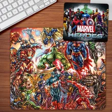 Герои Marvel коврик для мыши игровой коврик для мыши 18*22 см 20*24 см нескользящий мягкий резиновый коврик для мыши подарок