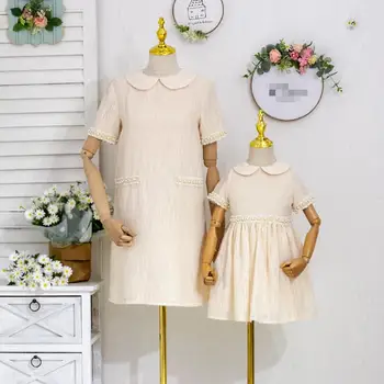 

Parent-child outfit Mother daughter dress 2020 Summer Fashionable temperament girl dress 90-160cm mom dresses S-5XL