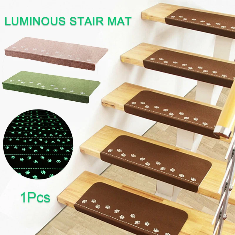 

Luminous Floor Rug Carpet for Stairway Anti-Slip Stair Mats Self-adhesive Step Mats Foot Pad Entrance Mat for Living Room