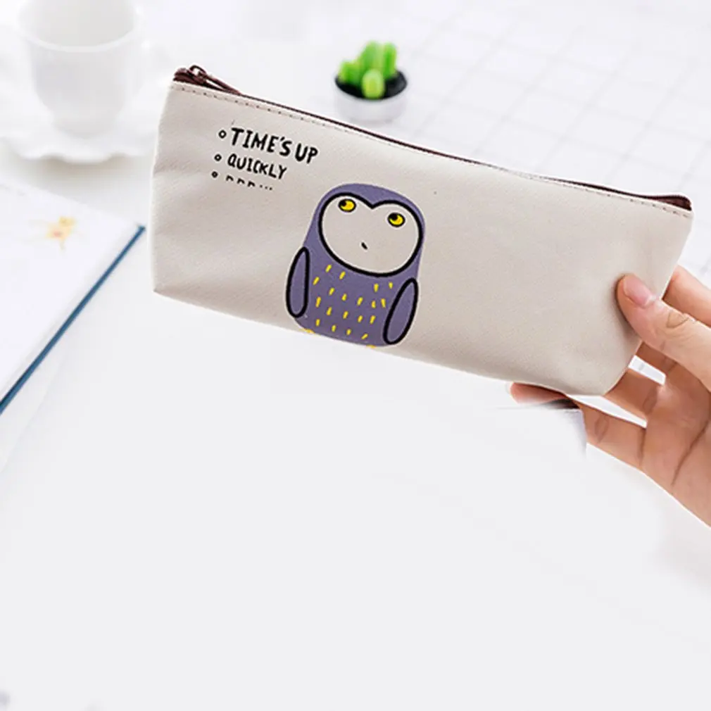 

Canvas Large Capacity Double Layer Pencil Case Neutral College Student Junior High School Multi-Functional Lead Pencil