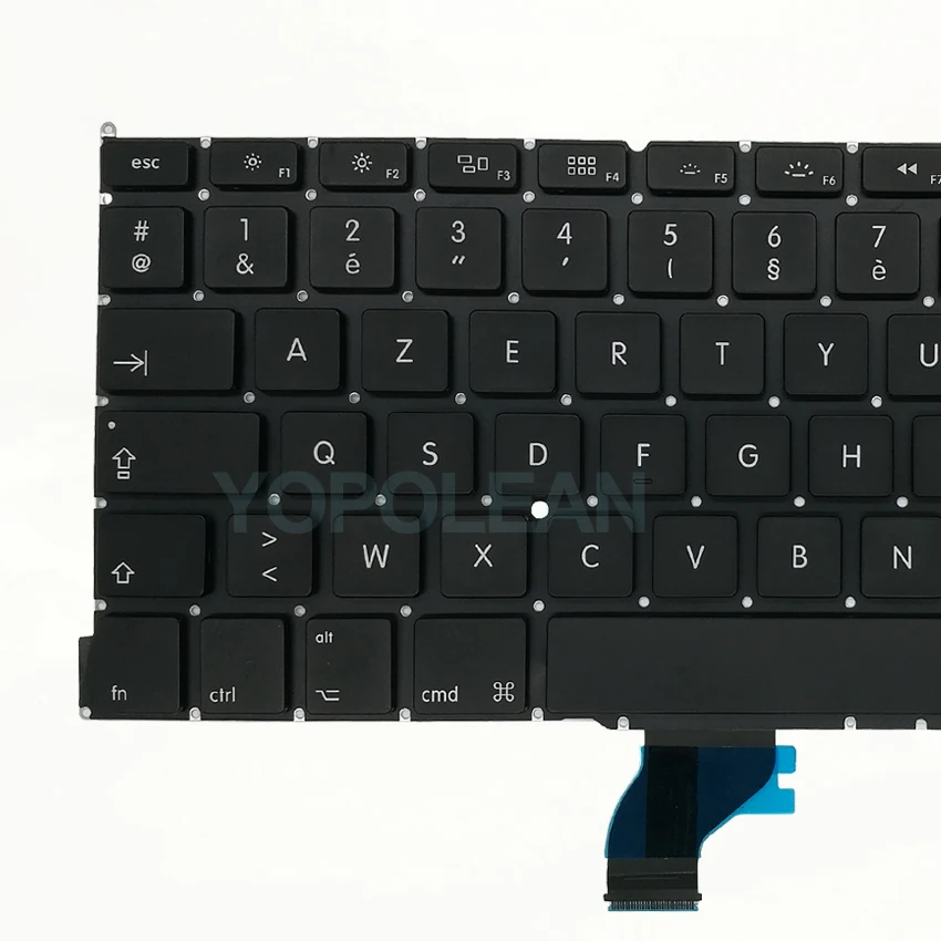 Клавиатура AZERTY для Macbook Pro Retina 13 дюймов A1502 французская с подсветкой 2013 2014 2015