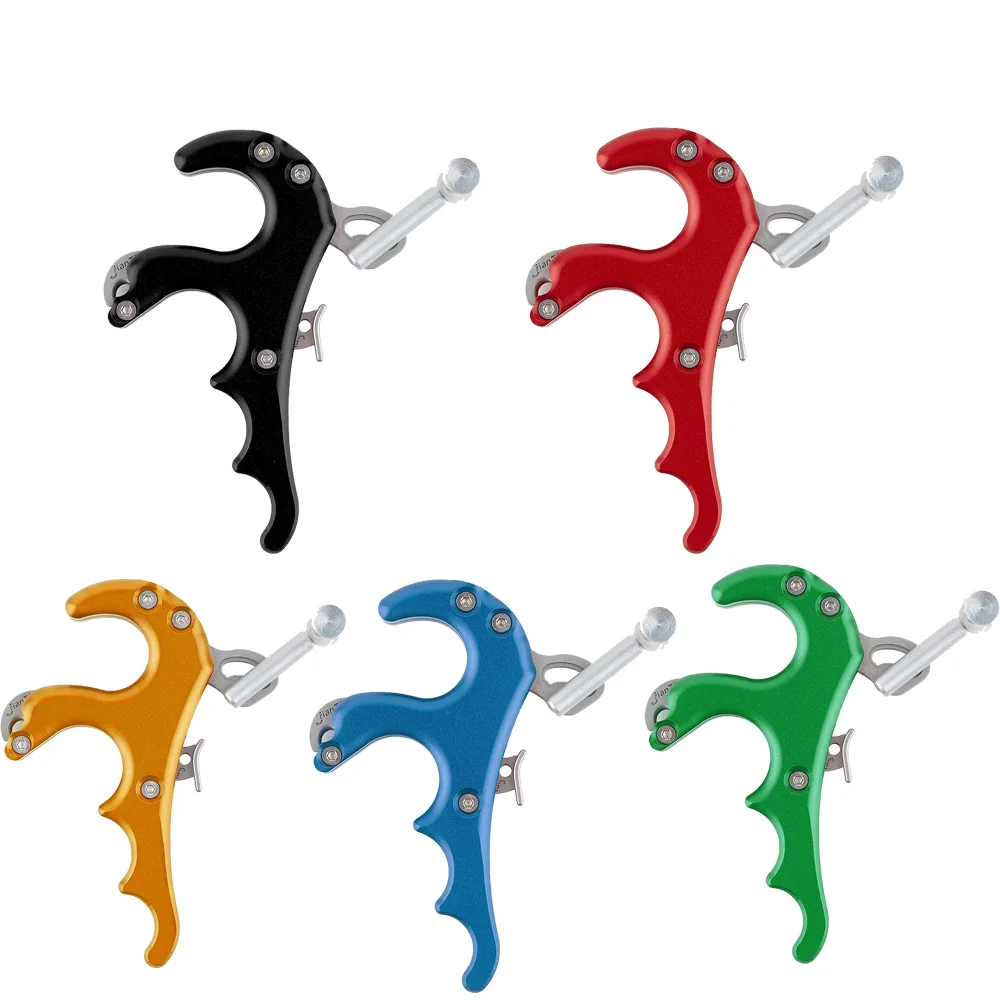 Высокое качество волк 4 пальца алюминиевый сплав блочный лук релиз помощь для