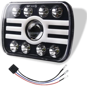 

New 300W 5X7Inch H Shape LED Headlight Car Light for Chevrolet Jeep Wrangler YJ Cherokee XJ Car Accessories