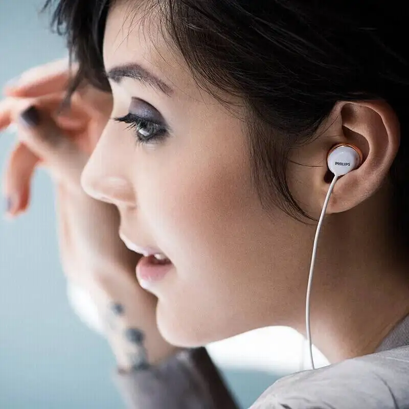 Оригинальные Проводные Наушники Philips SHE4205 с наушниками-вкладышами, спортивные наушники с микрофоном для Galaxy S9 S9 Plus, официальная проверка