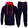 Low Price Tracksuit Men 2019 Autumn Sportwear Fashion Mens Hip Hop Set 2PC Zipper Hooded Sweatshirt Jacket+Pant Suit 4000553212297