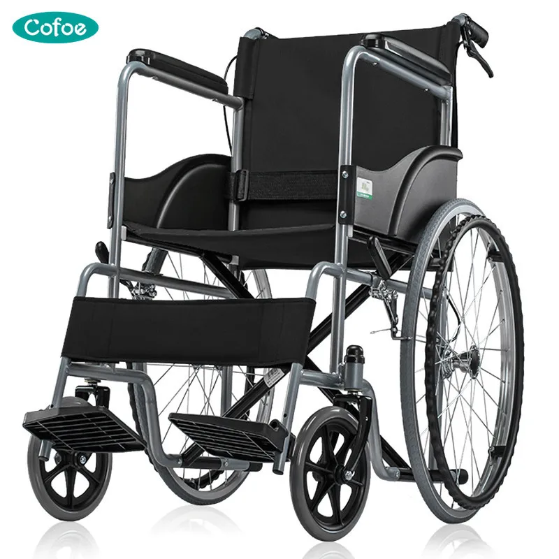 

Cofoe Yidong Wheelchair Portable Trolley Folding Wheelchair Old People Travel Wheel Chair For the Aged and Disabled & Parent