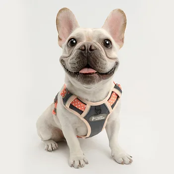

Dog Harness Summer Pet Adjustable Reflective Vest Walking Lead Dog Leash for Puppy Polyester Mesh Harness for Small Medium Dog