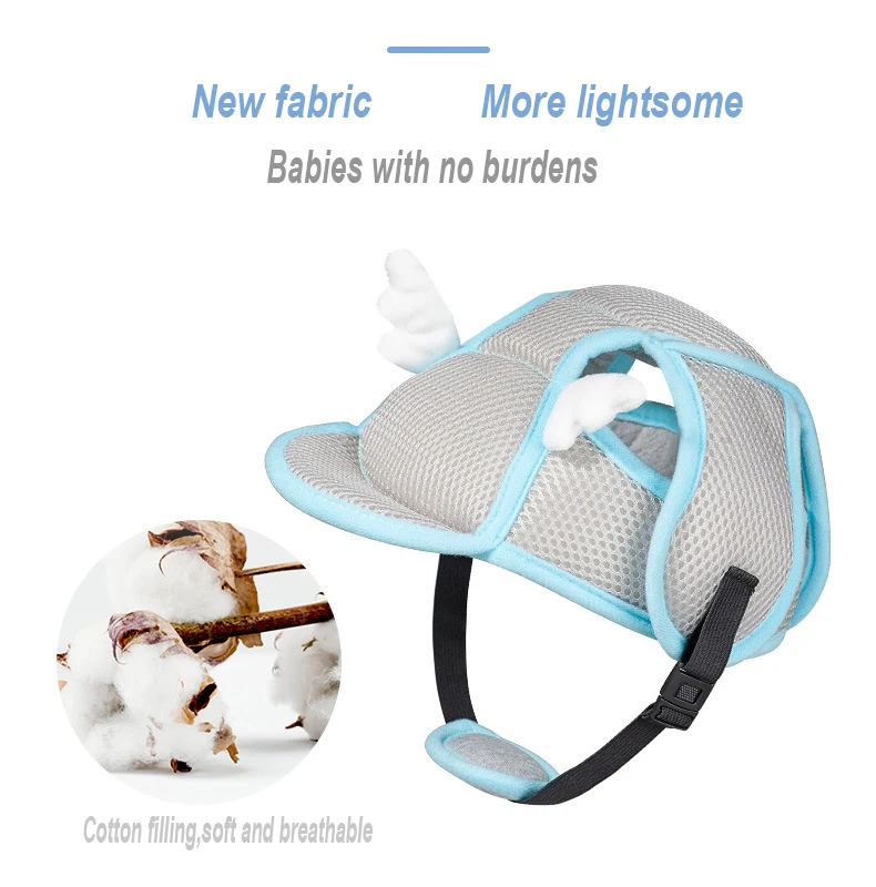 Детский защитный шлем, защита головы для детей, научитесь ходить, кепка, анти-осенняя, дышащая, Регулируемая Кепка для малышей, шапка для прогулок, верховой езды