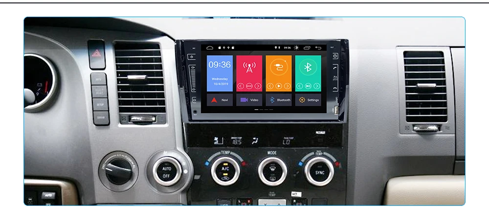 2 Din Android 9,0 автомобиль радио мультимедиа плеер для Toyota Tundra Sequoia 2007 2008 2009 2010 2011 2012 2013 стерео navi головное устройство