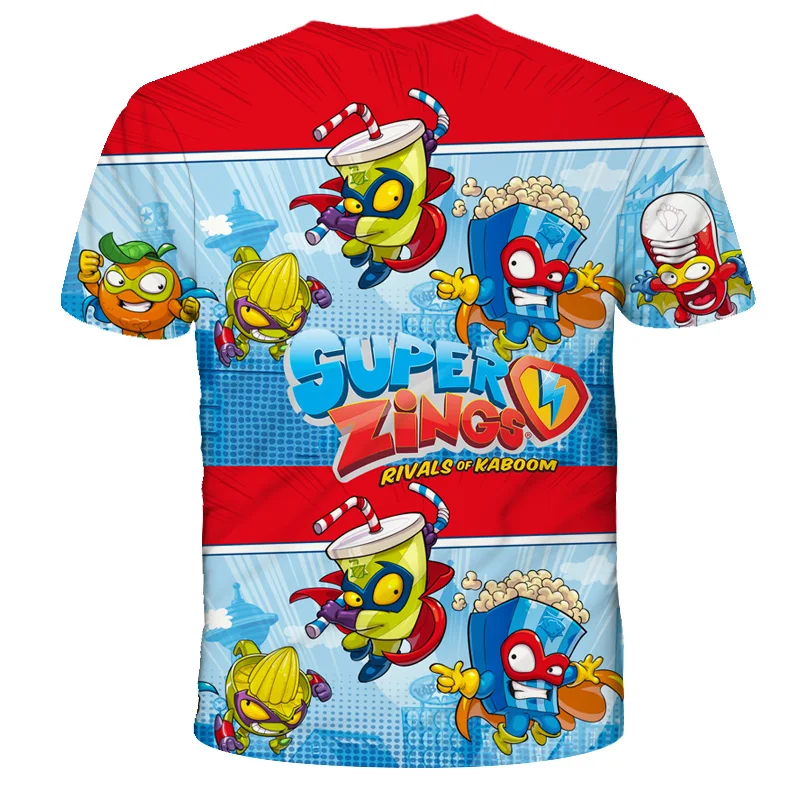 Super Zings T Shirt Kids Toddler Anime Game Streetwear Short Sleeve Children's T-Shirt Superzings Tshirt Children Clothes Tops