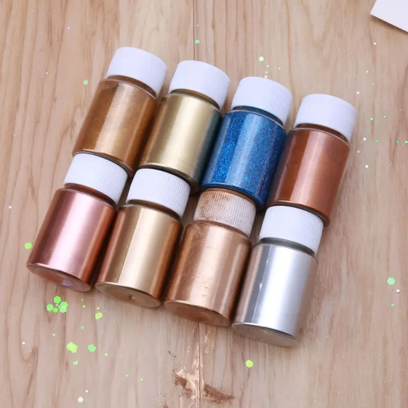 Cobre metálico tinte polvo resina pigmento Jewelescent Metal tonos perla Mica en polvo pigmento pintura resina epoxi fabricación de jabón